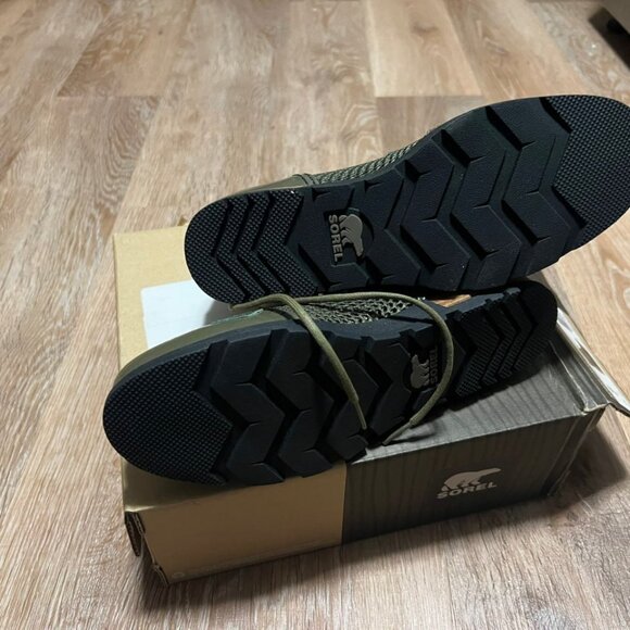 Sorel Major Lace Boots Nori Green Patent Mesh Women's Size 7 - Picture 10 of 16